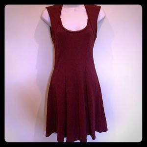 Burgundy casual dress